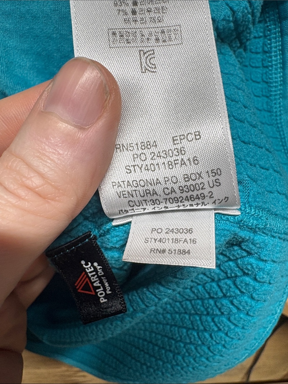 Patagonia R1 Pullover - Blue - Picture 7 of 9